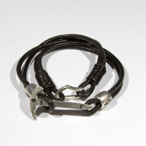 Bracelet with ice axe and carabiner