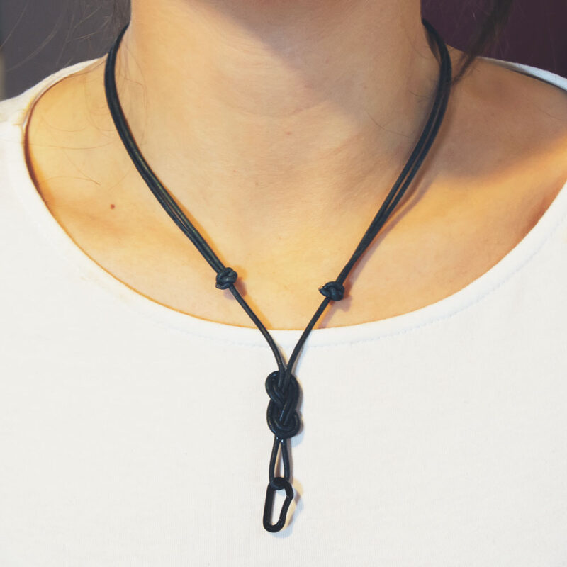Collana Black Steel Boulder - immagine 2