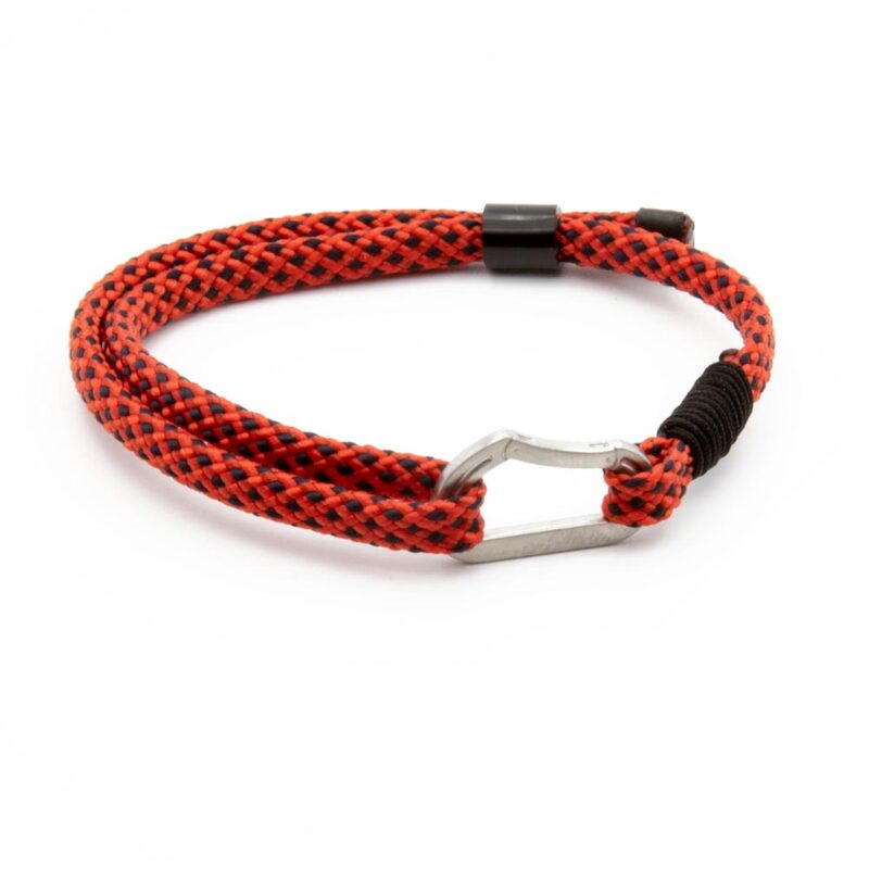 Bracciale con moschettone Steel Edition