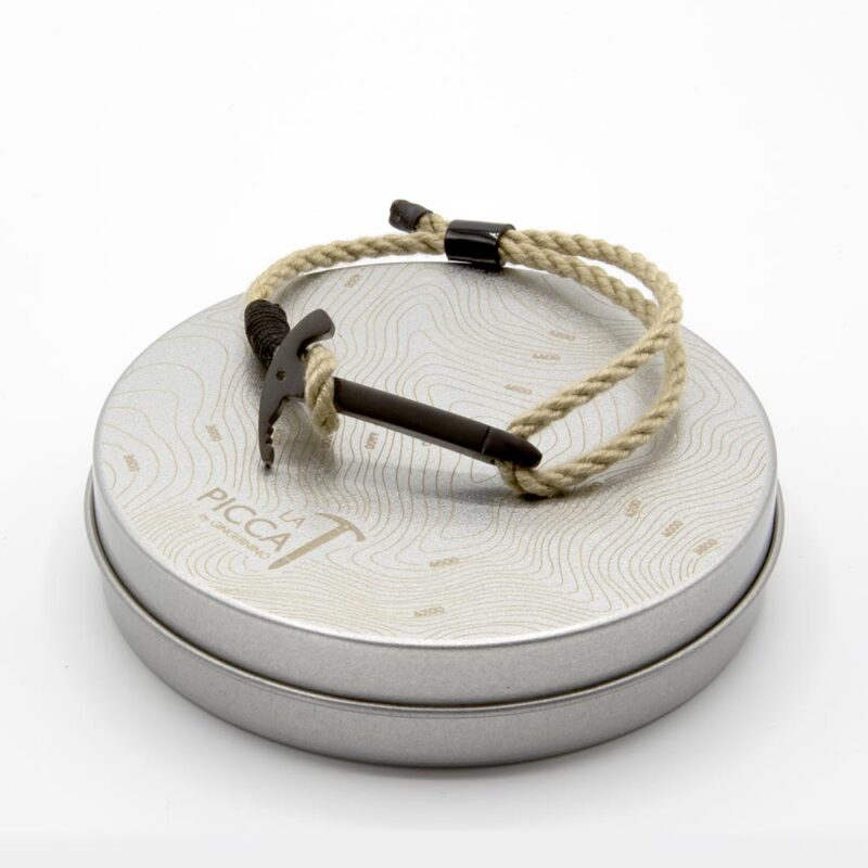 Bracciale con piccozza Black Steel Edition / Personalizzabile - immagine 4