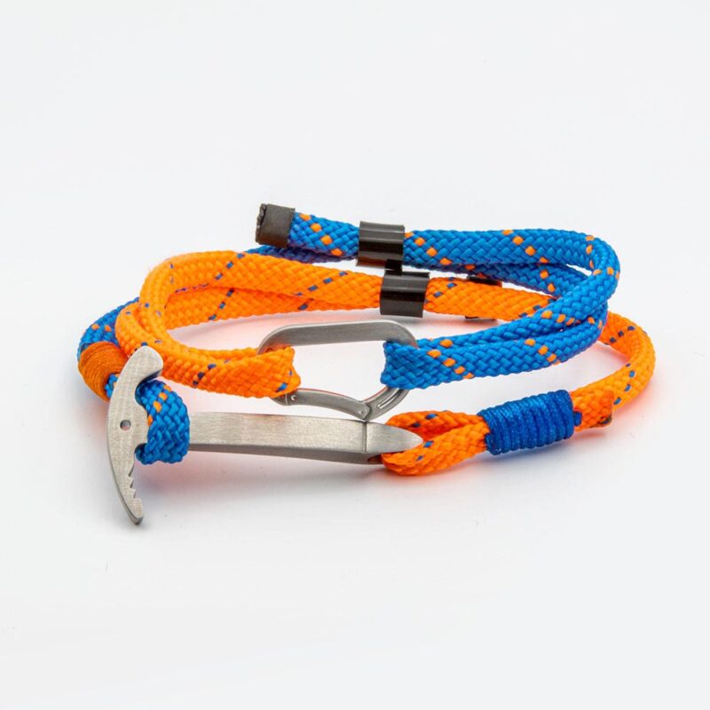 Bracelet with ice axe and carabiner Steel Edition / Customizable - Image 12