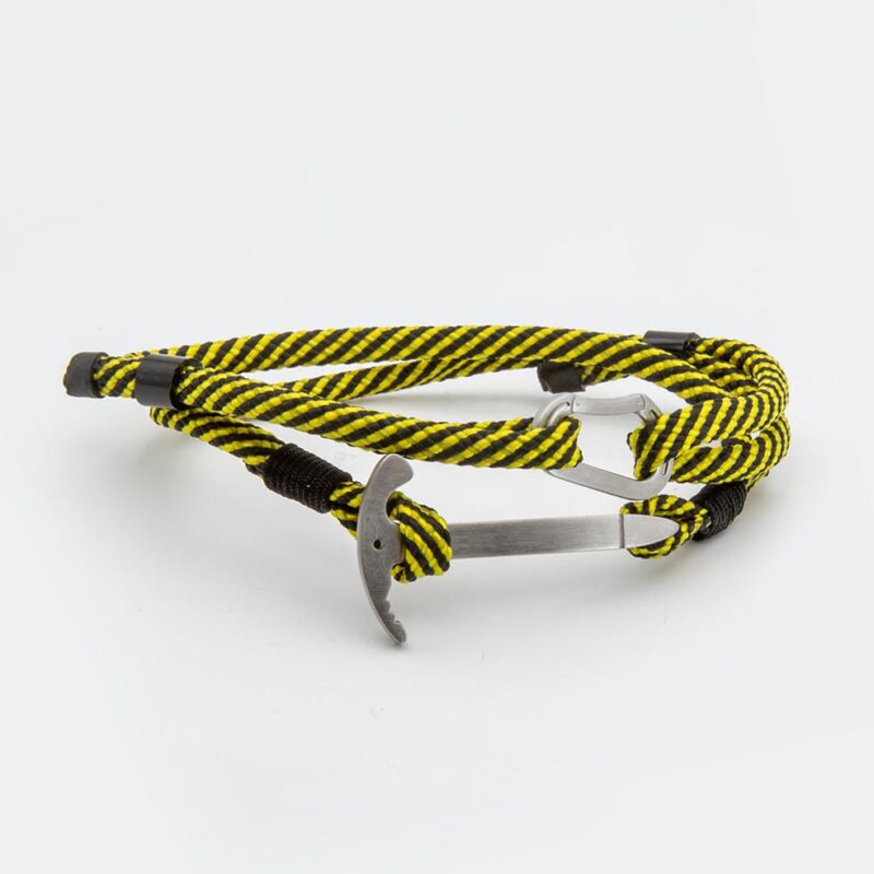 Bracelet with ice axe and carabiner Steel Edition / Customizable - Image 3
