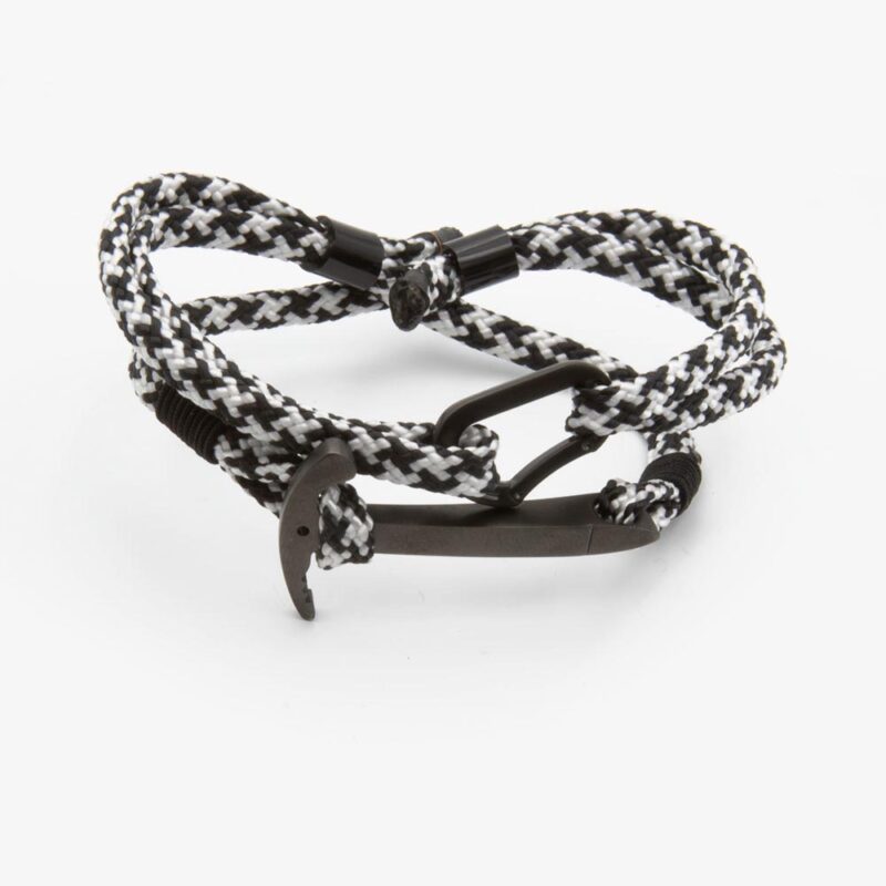 Bracciale con piccozza e moschettone Black Steel Edition / Personalizzabile - immagine 14