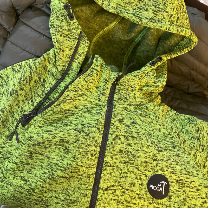 Felpa melange Acid Green - immagine 3