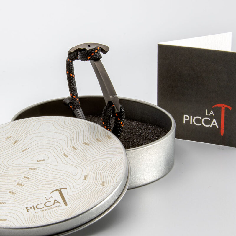 Bracciale con piccozza Black Steel Edition / Personalizzabile - immagine 2