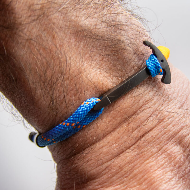 Bracciale con piccozza Black Steel Edition / Personalizzabile - immagine 13