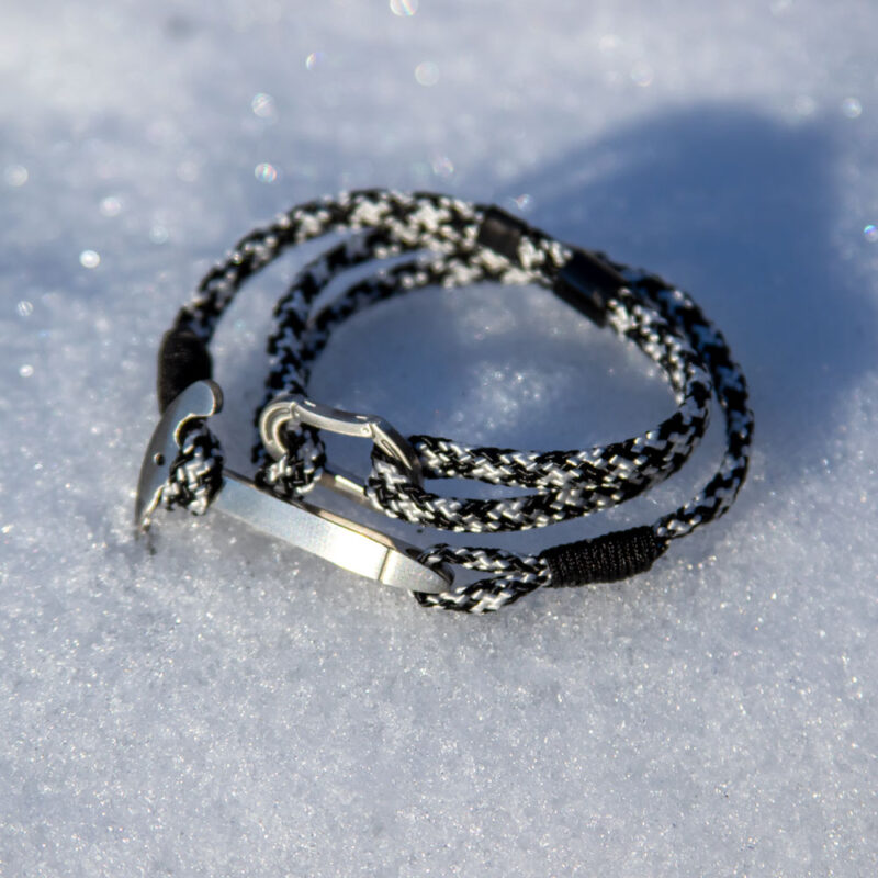 Bracelet with ice axe and carabiner Steel Edition / Customizable - Image 19