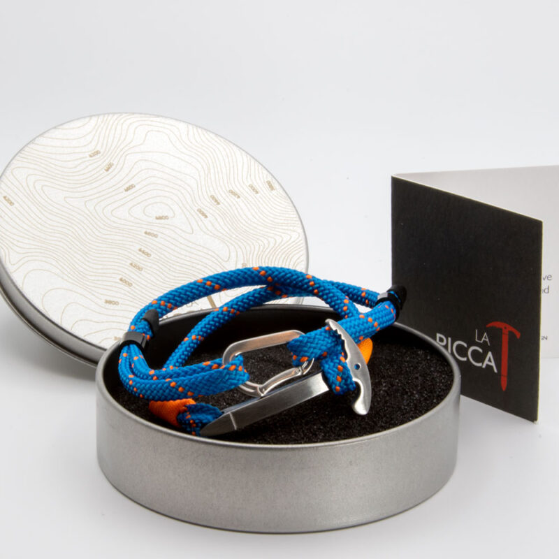 Bracelet with ice axe and carabiner Steel Edition / Customizable - Image 17