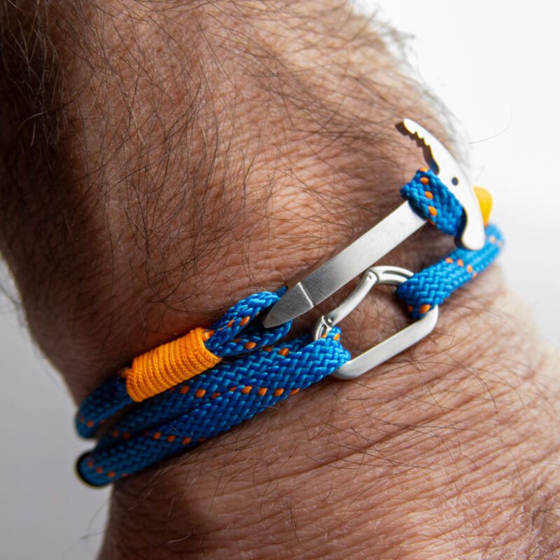 Bracelet with ice axe and carabiner Steel Edition / Customizable - Image 14