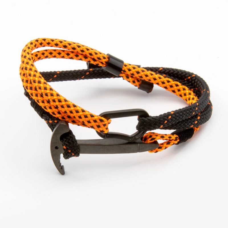 Bracciale con piccozza e moschettone Black Steel Edition / Personalizzabile - immagine 20