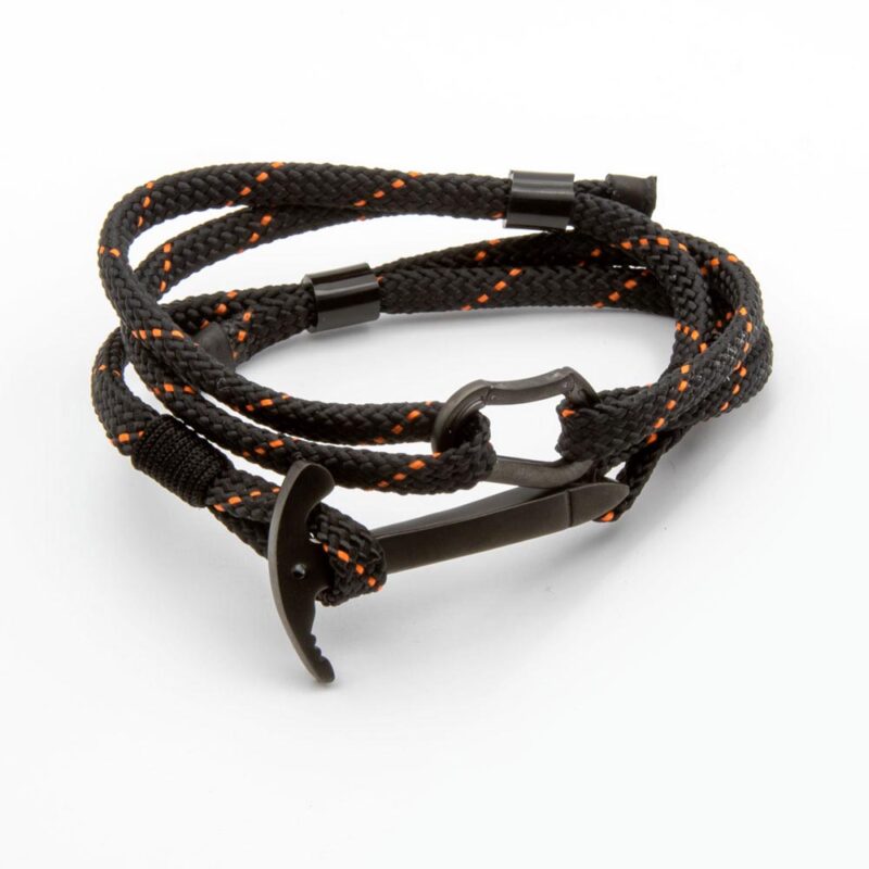 Bracciale con piccozza e moschettone Black Steel Edition / Personalizzabile - immagine 17