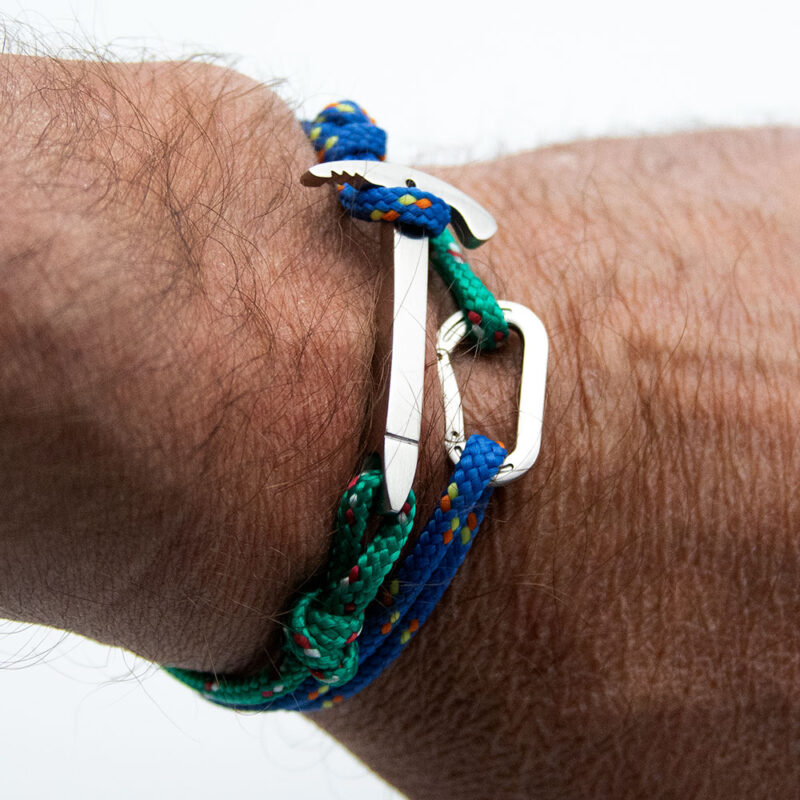 Bracciale doppio giro con piccozza e moschettone Steel Edition / Personalizzabile - immagine 15