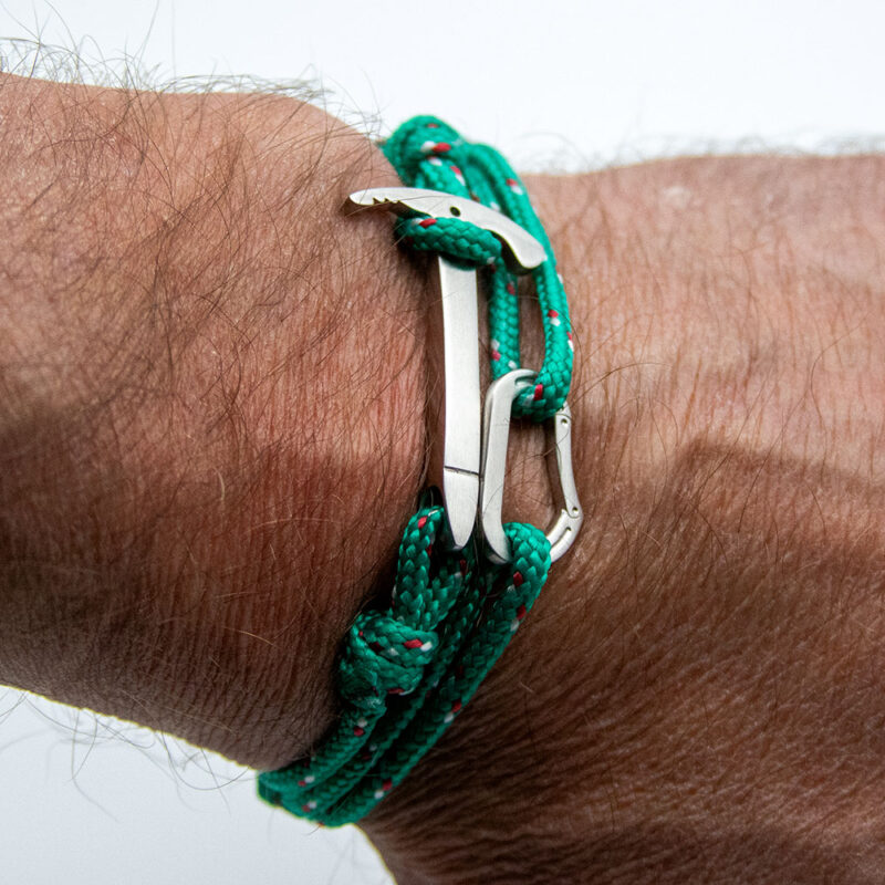 Bracciale doppio giro con piccozza e moschettone Steel Edition / Personalizzabile - immagine 10