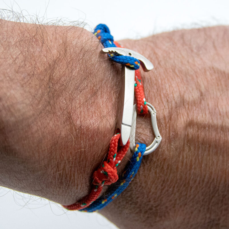 Bracciale doppio giro con piccozza e moschettone Steel Edition / Personalizzabile - immagine 8