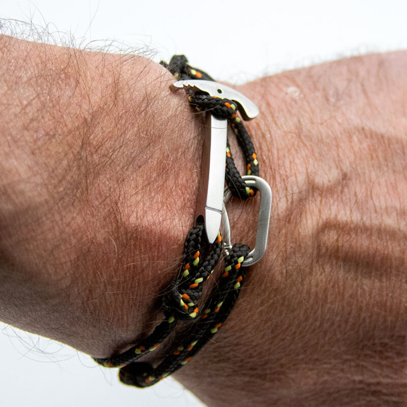Bracciale doppio giro con piccozza e moschettone Steel Edition / Personalizzabile - immagine 7