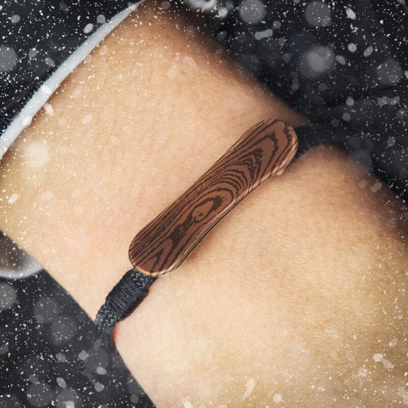 Woody Board bracelet with snowboard - Image 2