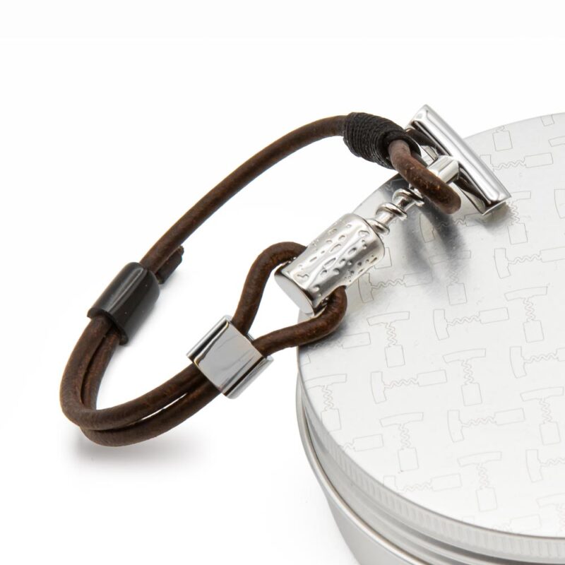Le Tire-Bouchon Bracelet Steel Edition Brown - Image 3