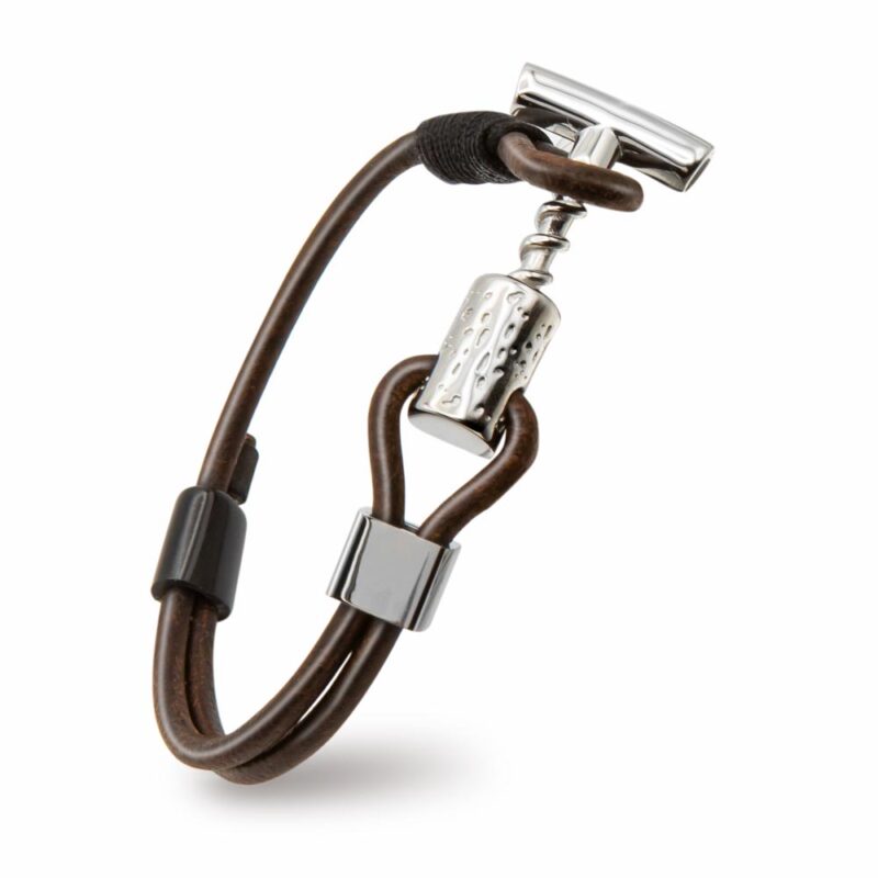 Le Tire-Bouchon Bracelet Steel Edition Brown