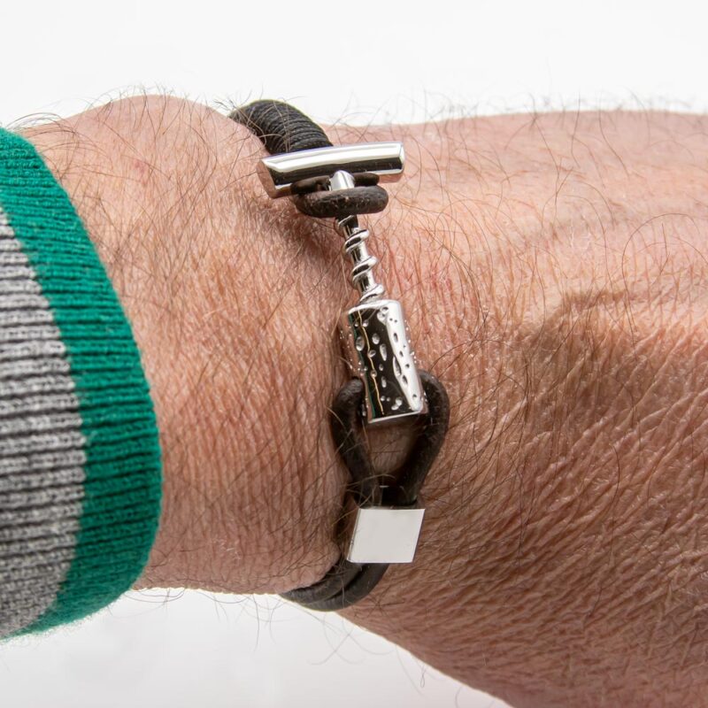 Le Tire-Bouchon Bracelet Steel Edition Brown - Image 2