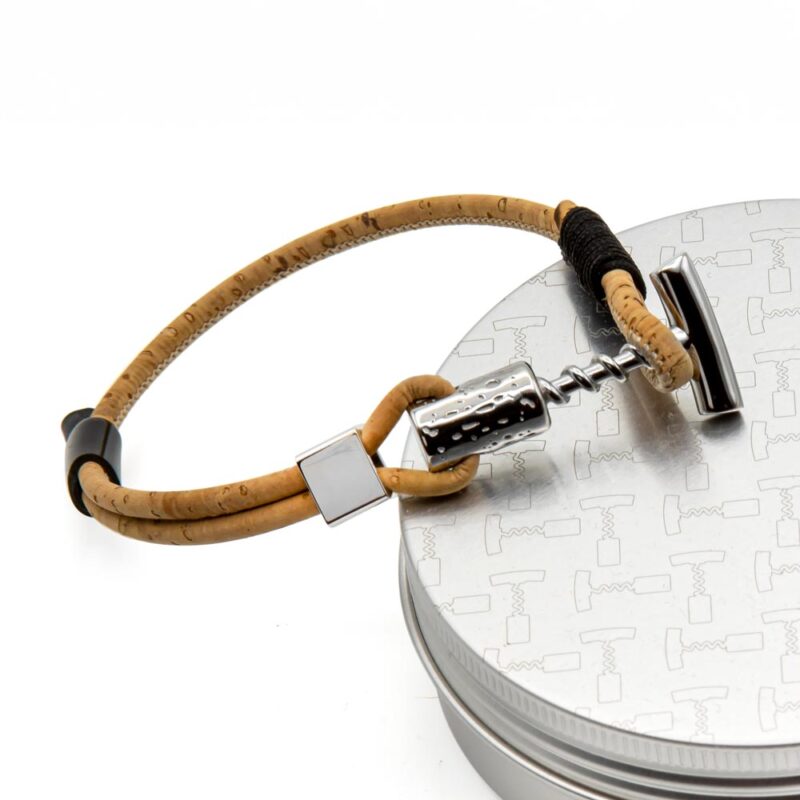 Bracciale Le Tire-Bouchon Steel Edition Sughero - immagine 2