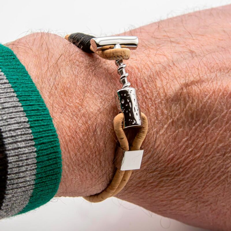 Bracciale Le Tire-Bouchon Steel Edition Sughero - immagine 3