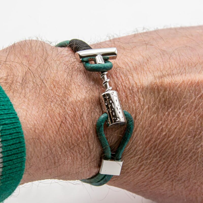 Bracciale Le Tire-Bouchon Steel Edition Turchese - immagine 3