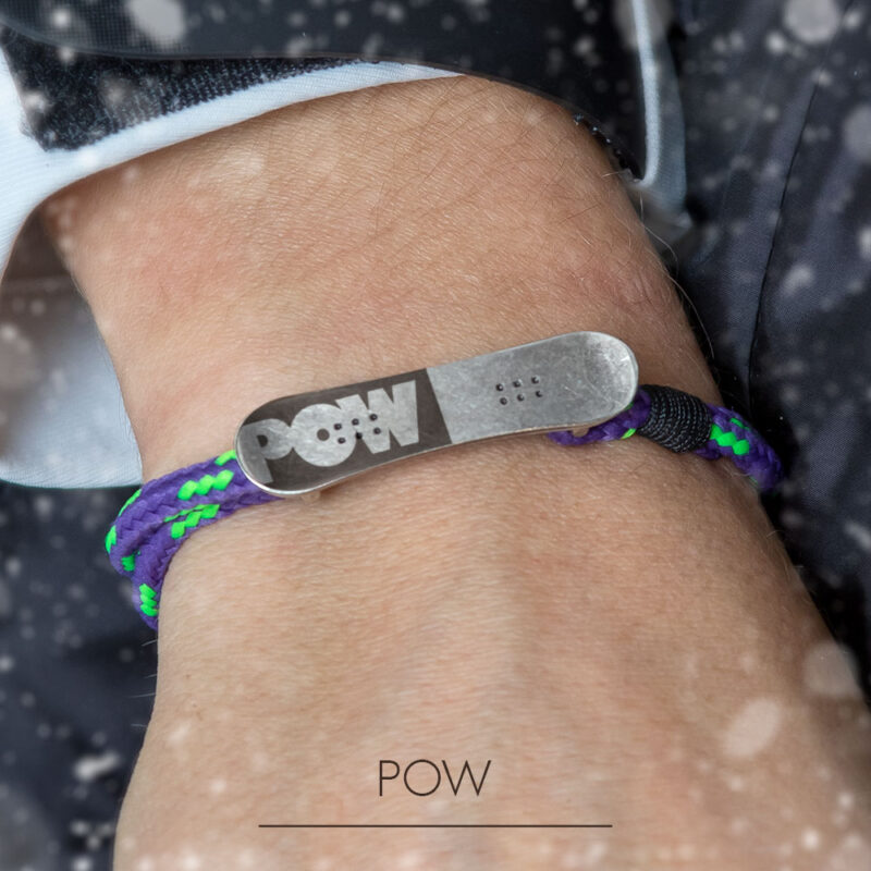 Bracelet with snowboard Pow - Image 18