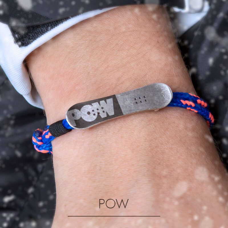 Bracelet with snowboard Pow - Image 17