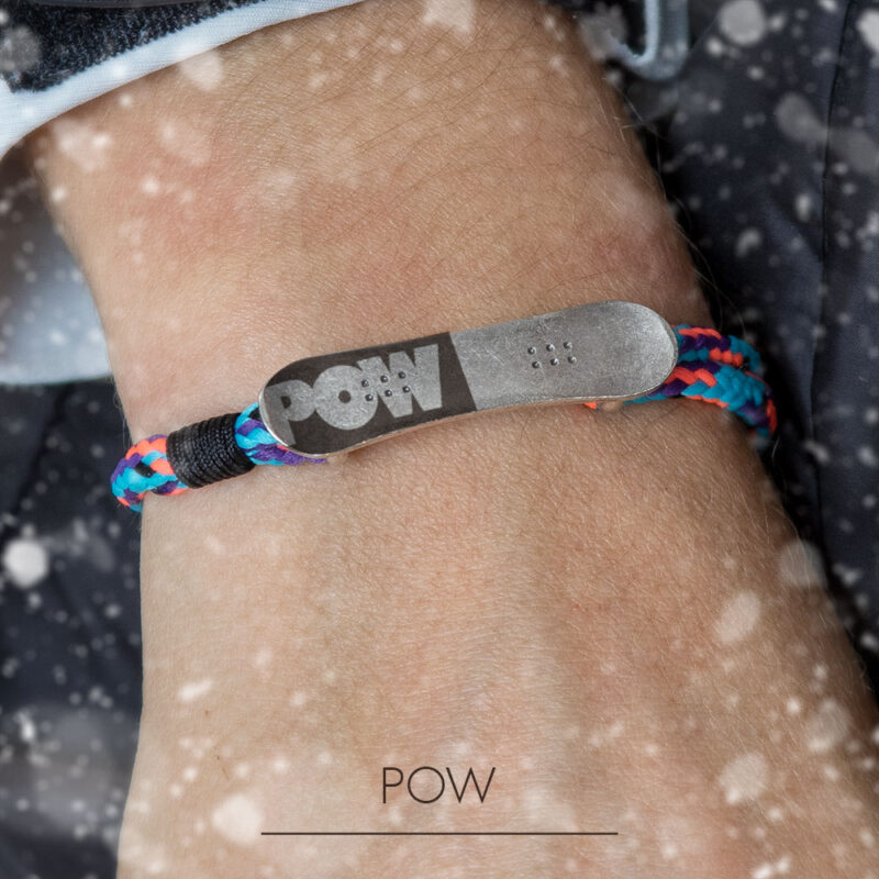 Bracelet with snowboard Pow - Image 16