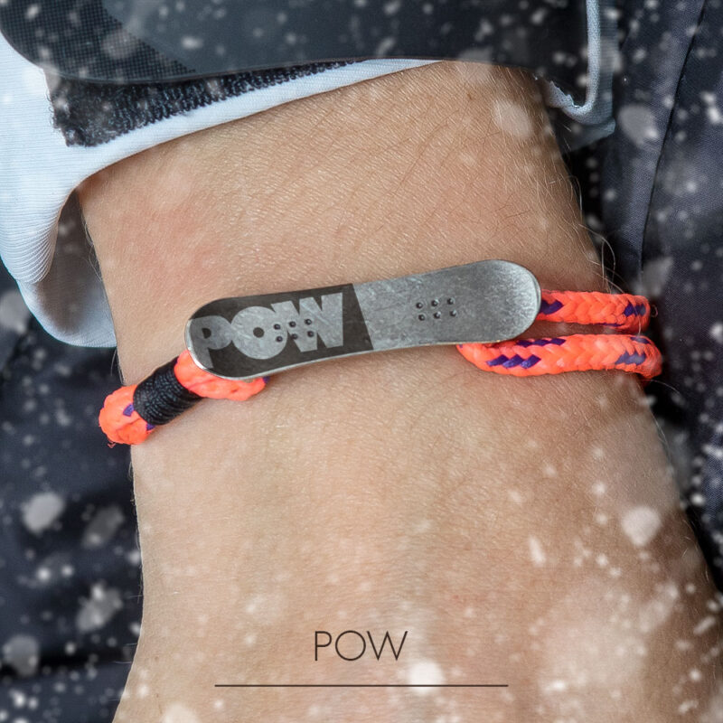 Bracelet with snowboard Pow - Image 15