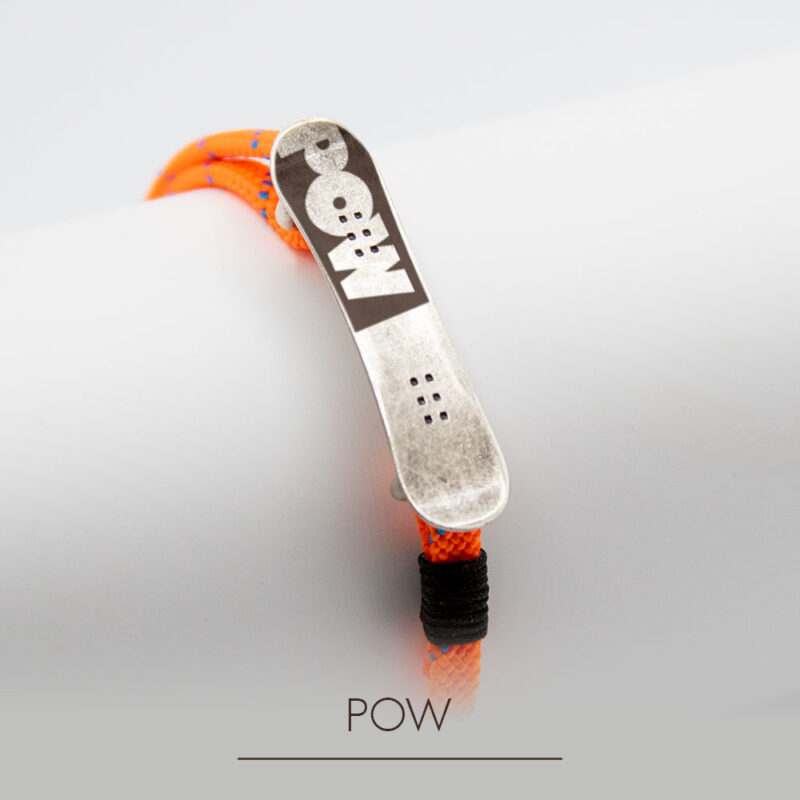 Bracelet with snowboard Pow - Image 13