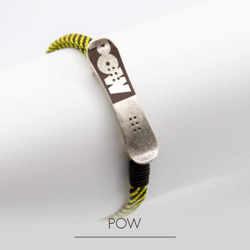 Bracelet with snowboard Pow - Image 12