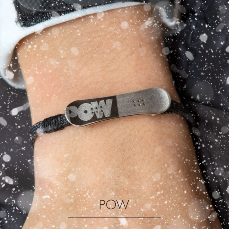 Bracelet with snowboard Pow - Image 11