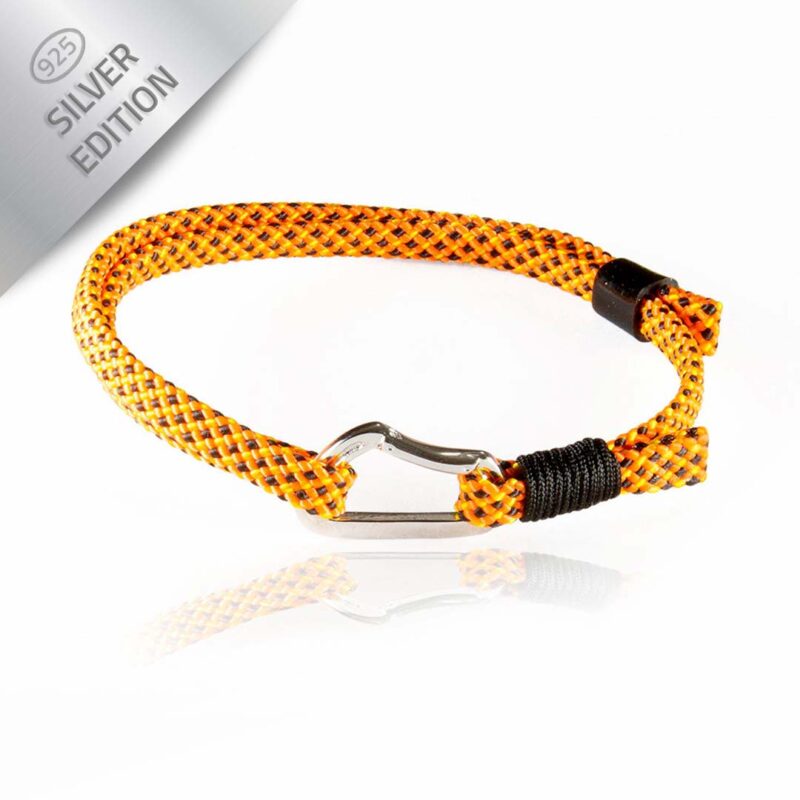 Bracciale con moschettone in argento 925 - immagine 10