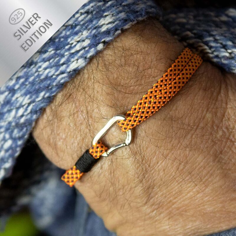 Bracciale con moschettone in argento 925 - immagine 9