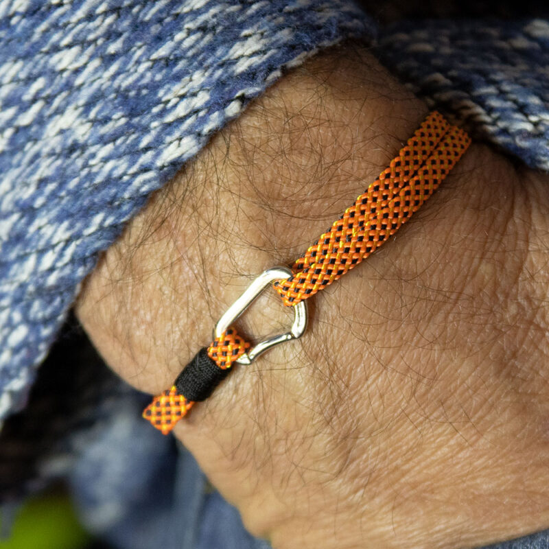 Bracelet with climbing carabiner in 925 Silver - Image 7
