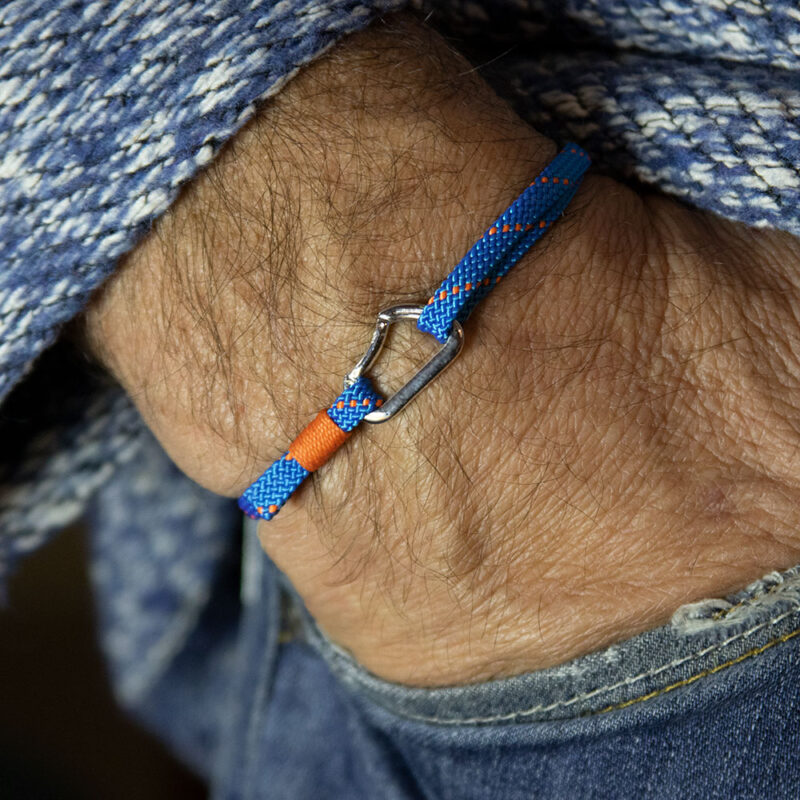 Bracelet with climbing carabiner in 925 Silver - Image 5