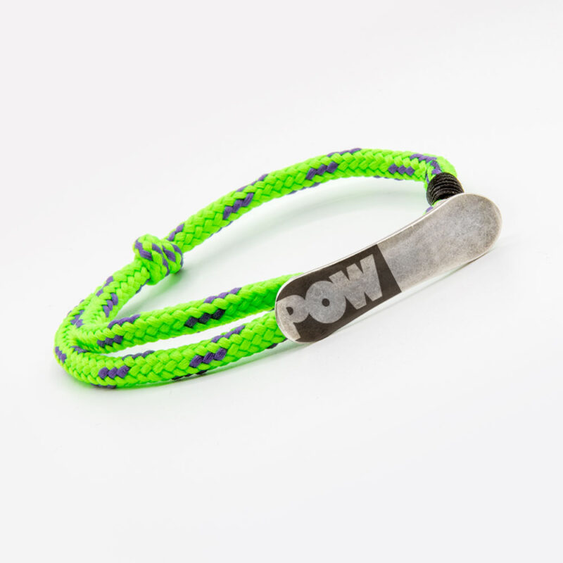 Bracelet with snowboard Pow - Image 2