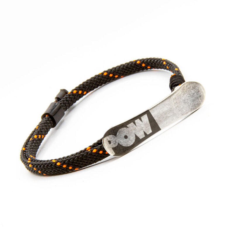 Bracelet with snowboard Pow
