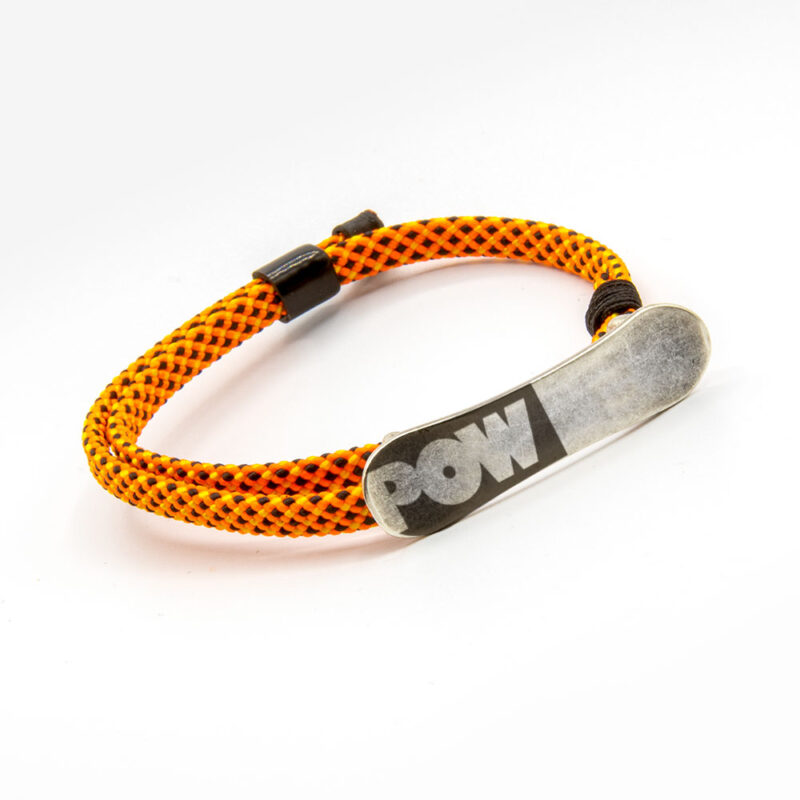Bracelet with snowboard Pow - Image 4