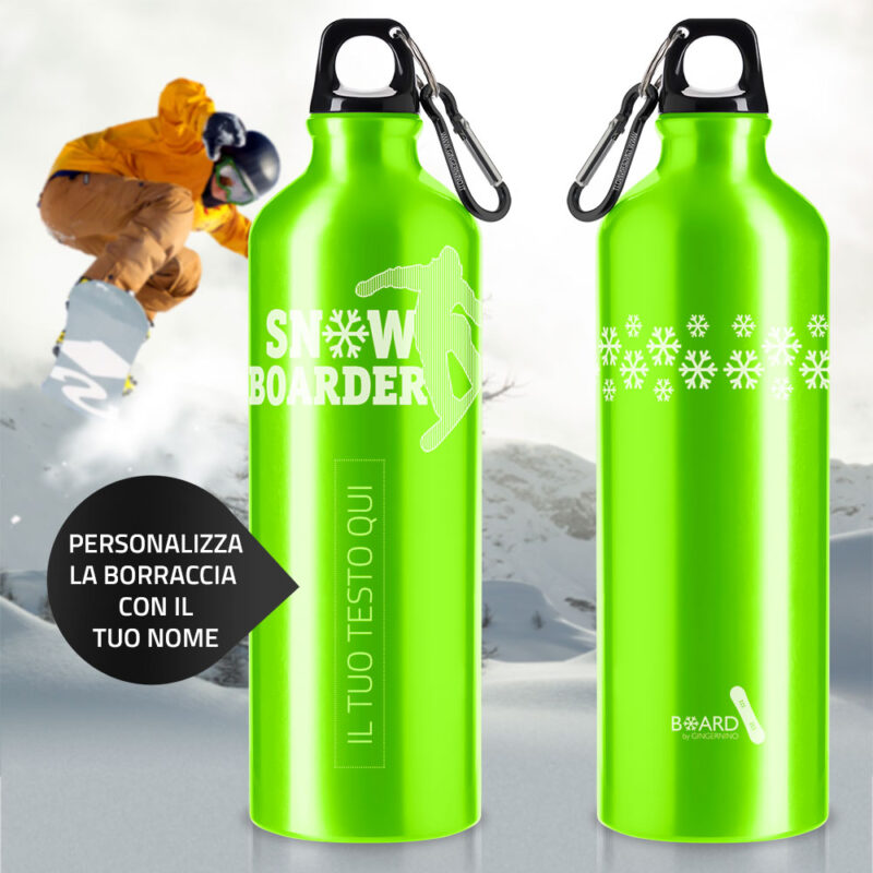 Borraccia Snowboarder / Personalizzabile - immagine 2