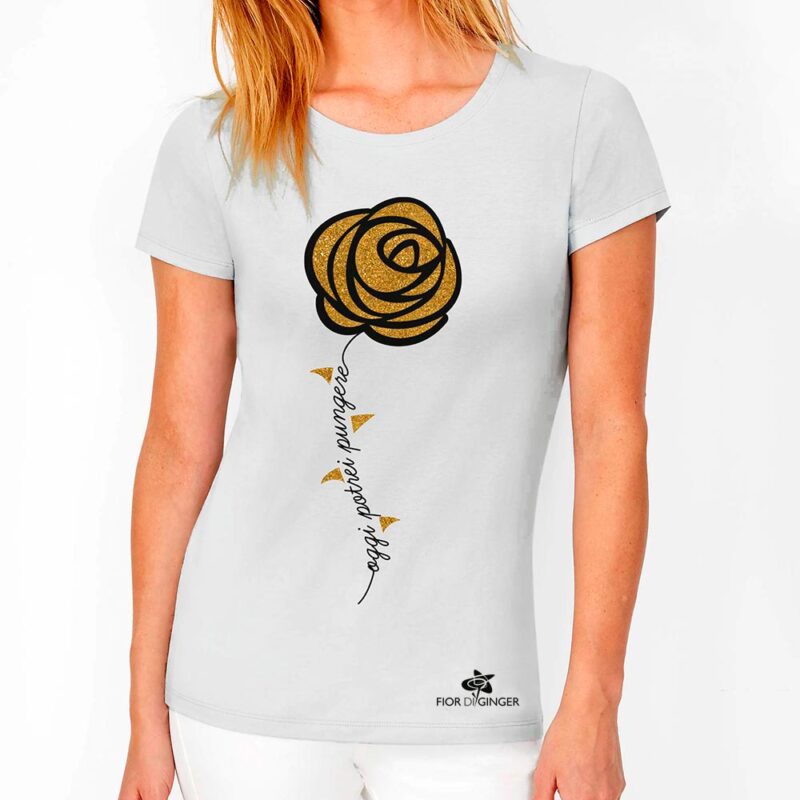 T-Shirt Woman Rose - Image 2
