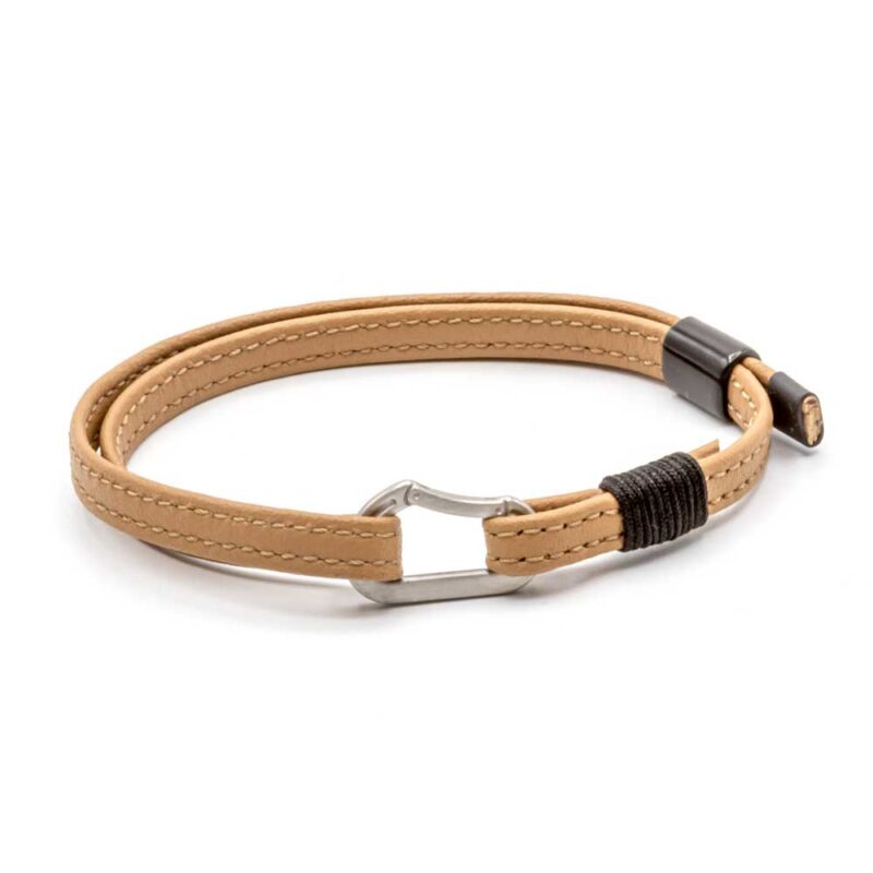 Leather Bracelet with carabiner Steel Edition - Image 8